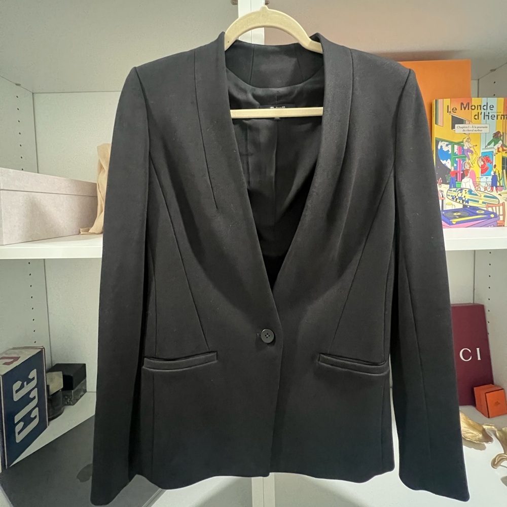 {Madewell} Single Button Black Women's Blazer